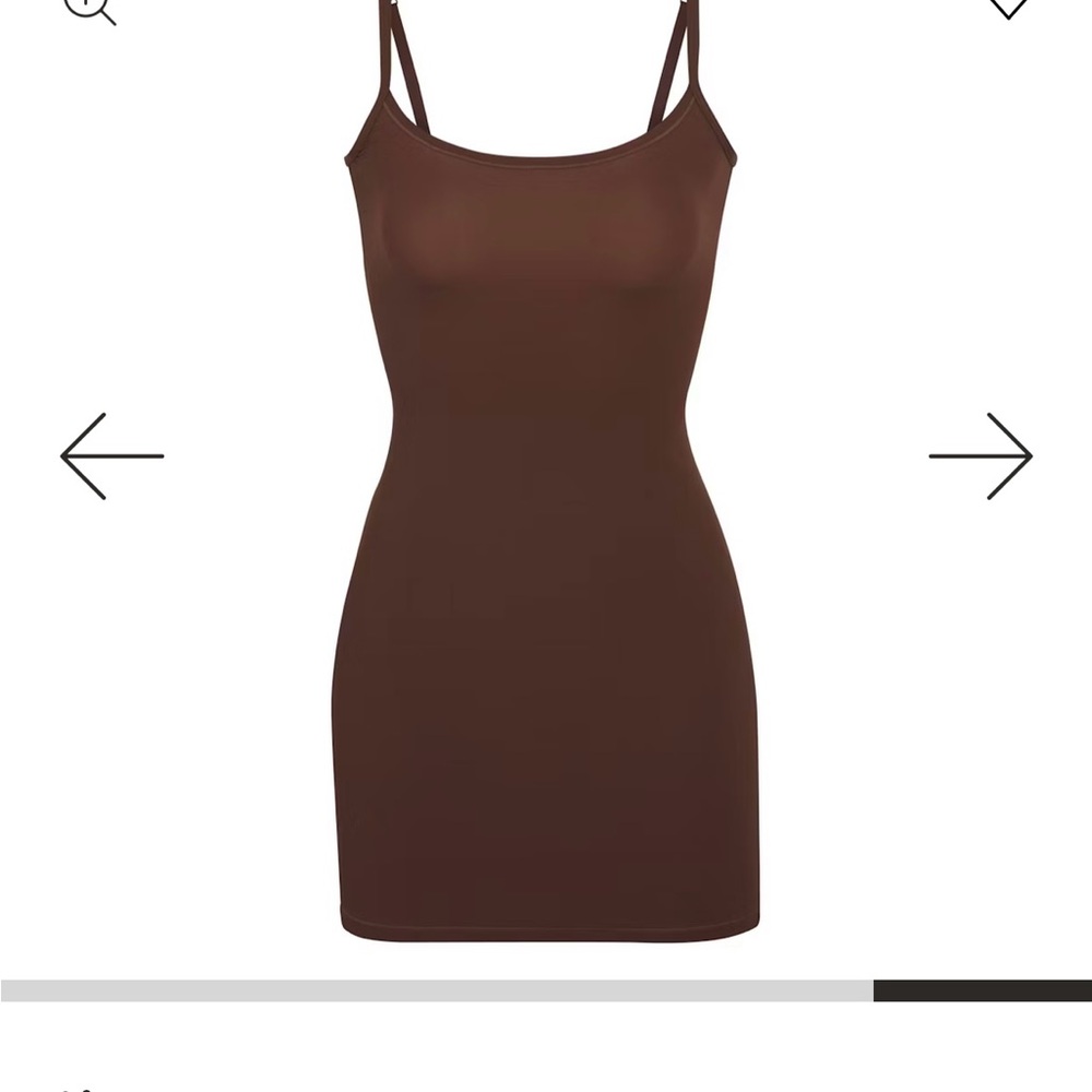 SKIMS fits everybody slip dress (cocoa)